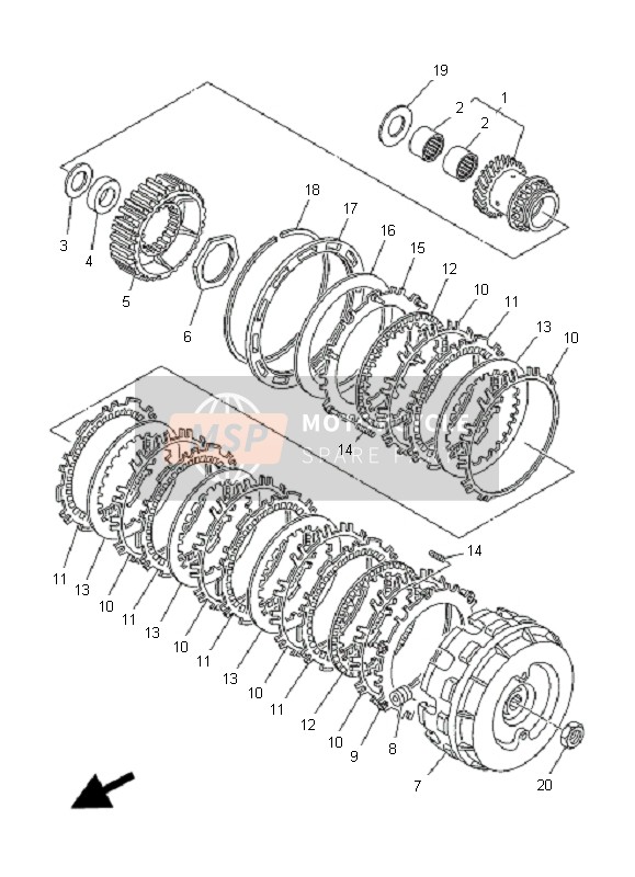 Yamaha XP500 T-MAX 2008 Clutch for a 2008 Yamaha XP500 T-MAX